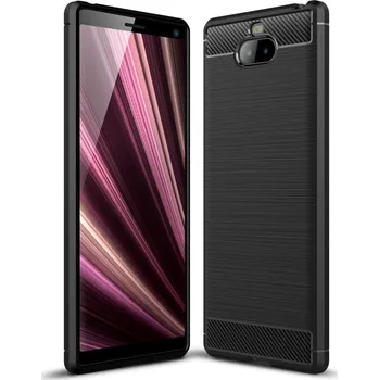 Pouzdro na mobilní telefon Pouzdro TVC Carbon pro Sony Xperia 10 Plus Barva: Černá