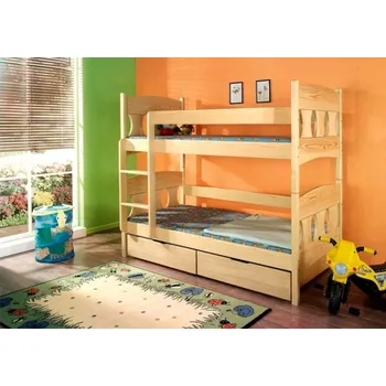 Dětská postel Nábytek PEGAS s.r.o. Dětská patrová postel z masivu VIKTOR