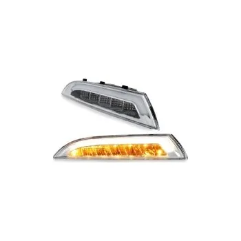 Osvětlení pro motocykl LITEC LED přední blinkr + LED BAR parkovací světlo VW Scirocco III -- od roku výroby 2009- chrom