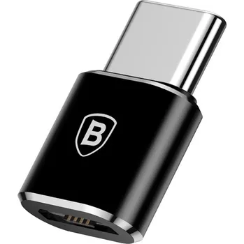 Datové redukce Baseus Redukce MicroUSB samice na USB-C samec černá