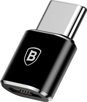 Datové redukce Baseus Redukce MicroUSB samice na USB-C samec černá