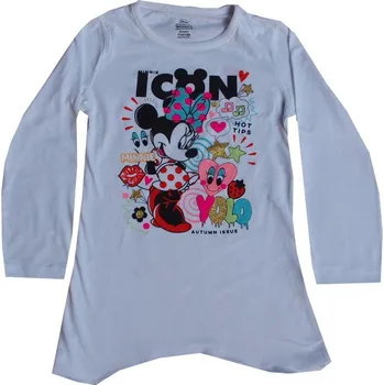 Chlapecké tričko xcena Minnie Mouse tričko bílé dlouhý rukáv Velikost: 5 roků