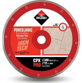 Pilový kotouč Rubi JSLOT CPX-300 PRO plný diamantový kotouč na porcelán
