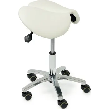 Taburet na kolečkách Sibel Multi Functional - bílý (0172001) + dárek zdarma