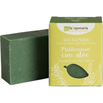 Mýdlo laSaponaria Středomořské bylinky s aloe Bio tuhé mýdlo 100 g