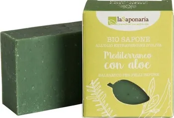 Mýdlo laSaponaria Středomořské bylinky s aloe Bio tuhé mýdlo 100 g