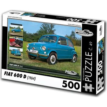 Puzzle KB Barko Retro-Auta Fiat 600 D (1964) 500 dílků