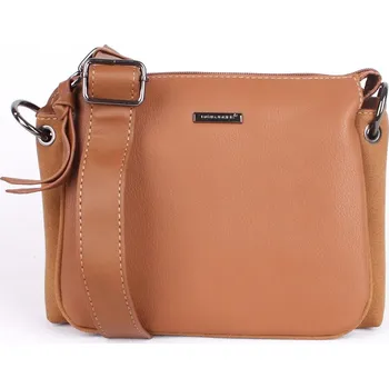 Kabelka Dámská tříoddílová crossbody kabelka David Jones CM5322 hnědá (cognac) | KabelkyproVas.cz