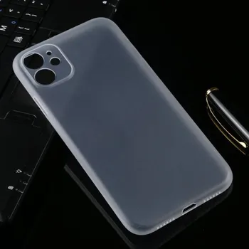 Super tenký matný kryt pro iPhone 11 - transparentní