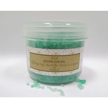 Koupelová sůl Yasminka Koupelová sůl zelený čaj, mořská řasa s arganem, 350g