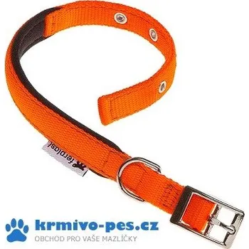 Obojek nylon DAYTONA C 45cmx25mm oranžový FP 1ks