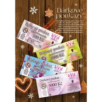Dárková visačka Yasminka Dárkový poukaz v hodnotě 5000Kč