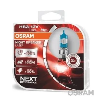 Autožárovka Osram Night Breaker Laser +150% HB3 P20d 12V 60W 2ks