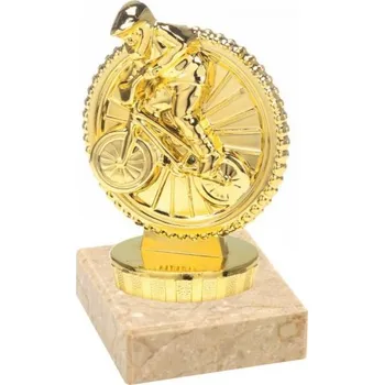 Figurka zlatá BMX kolo Barva: Zlatá, Výška: 10 cm