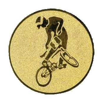 Emblém BMX kolo Barva: stříbro, Průměr: 2,5 cm