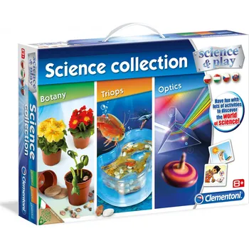 Clementoni Botanika, optika a paleontologie 3v1 Dětská vědecká sada Clementoni Botanika, optika a paleontologie 3v1