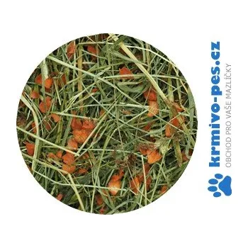 Krmivo pro hlodavce Seno luční s mrkví RabbitWeed 0,6kg 1,9L