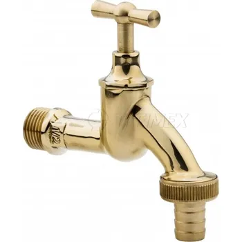 Fitinka Karasto Zahradní ventil sedlový - leštěná mosaz závit: vnější 3/4"