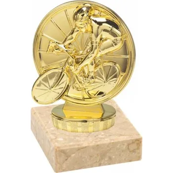 Vánoční dekorace Figurka zlatá cyklistika Barva: Zlatá, Výška: 8 cm