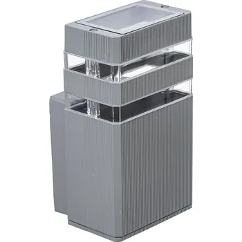 Dekorativní svítidlo Vipelectro Přisazené nástěnné venkovní svítidlo INEZ 1xGU10, stříbrné