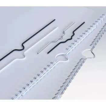 Vázací hřbet RENZ háčky černé 250 mm do kalendářové vazby