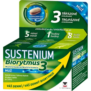 Menarini Sustenium Biorytmus 3 Multivitamin pro muže 30 tbl.