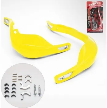 Chránič ruky pro motocykl Kryty rukou, blastry žluté s výztuhou BIKETEC