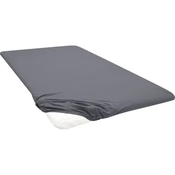 Prostěradlo Biberna Žerzejové napínací prostěradlo na podložku na matraci (antracitová, 90-100 x 200 cm)