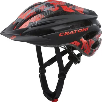Cyklistická přilba Cratoni Pacer černá/červená (54-58 cm) (Helma na kolo Cratoni Pacer černá/červená matt vel. S/M (54-58cm))