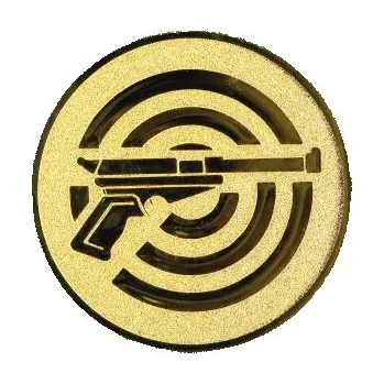 Emblém pistole Barva: bronz, Průměr: 2,5 cm