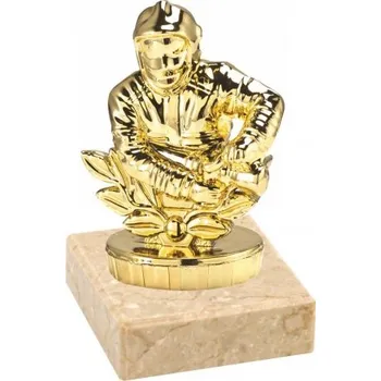 Figurka zlatá hasič Barva: Zlatá, Výška: 10 cm