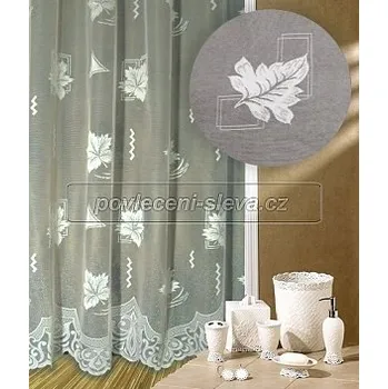 Záclona Záclona kusová Padající list výška 220cm, délka 200cm bílá