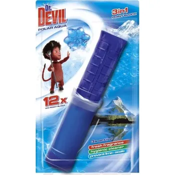 WC čistič WC point blok Dr. Devil 3in1, Polar aqua