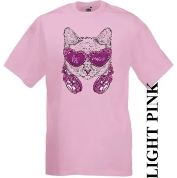 detske-levne-bavlnene-tricko-potisk-kocka-sluchatka Barva: Pink - růžová, velikost: 164