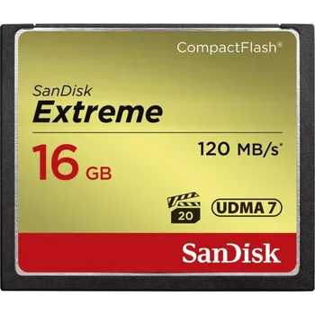 Paměťová karta SanDisk Extreme CF 16 GB 120 MB/s