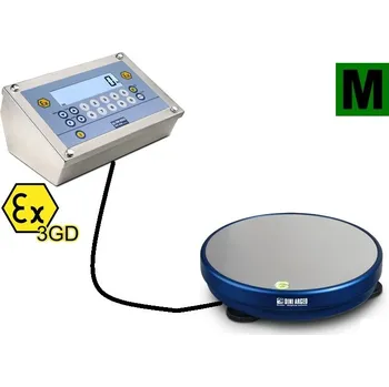 Obchodní váha váha DINI ARGEO RPLC 6kg/2g, Ø178mm, ATEX3GD, EU ověření (váha do prostředí Ex, zóna 2 a 22)
