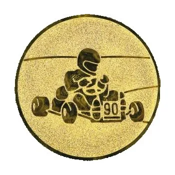 Emblém motokára Barva: bronz, Průměr: 2,5 cm