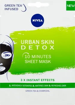 Pleťová maska Nivea Urban Skin Detox extilní pleťová maska 