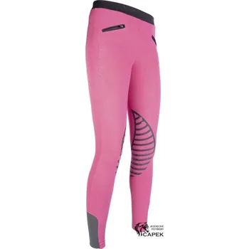 Jezdecké kalhoty Akční dětské legíny HKM -STARLIGHT- - Fialová - 134/140