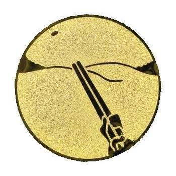 Emblém střelba na asfaltové holuby Barva: bronz, Průměr: 2,5 cm