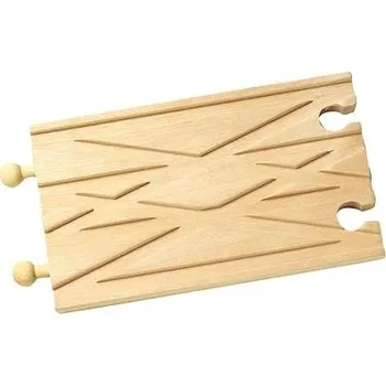 Vláček a vláčkodráha Dřevěné vláčky - křížení tratí (Maxim křížení tratí 1 Ks.)