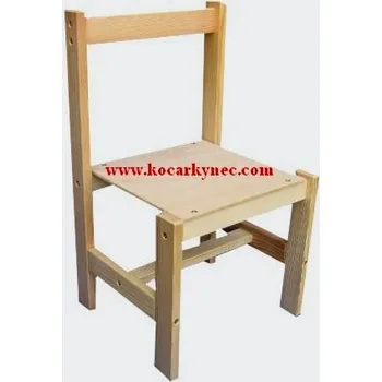 Židlička dřevěná dětská přírodní 50 x 29 x 27 cm