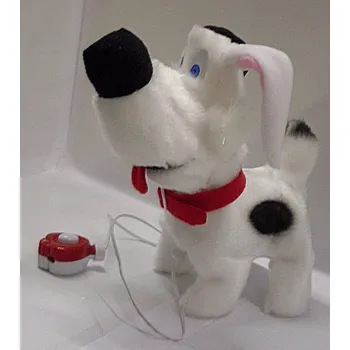 plyšák Hurvínkův pes Žeryk elektrický štěkající a chodící plyšový pes