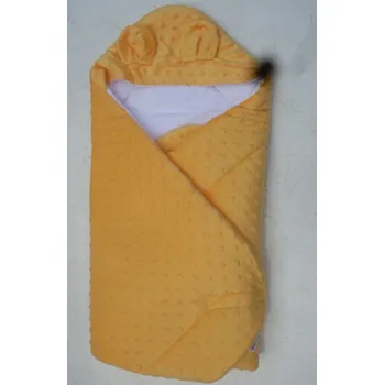 Zavinovačka Zavinovačka s kapucí žlutá s bublinkami Novinka