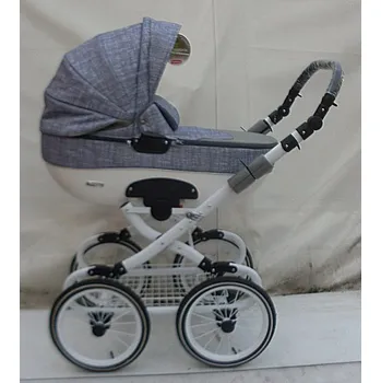 Kočárek Kočárek Symphony Classic luxusní kombinovaný velká kola šedo šedý proužek