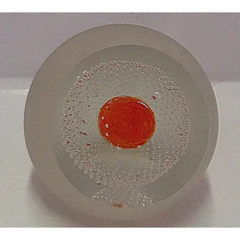 Skleněná koule těžítko broušené barevné