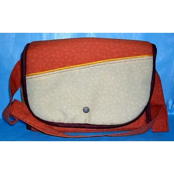 Přebalovací taška Kabela ke kočárku závěsná taška bežovo oranžová