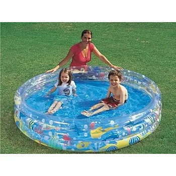 Bazén Bazén Metalic Akce 3 komory 506L průhledný 183x33 cm nafukovací