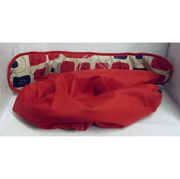 Kočárek Nánožník na sportovní nástavbu kočárku Livorno a jiné červený packwork vhodný i na jiné kočárky