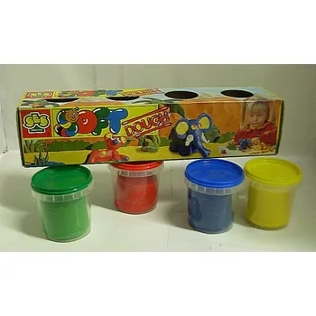 Modelovací hmota SES Creative Keramická modelína Velká sada velmi jemná 4 barvy červená , zelená, modrá a žlutá